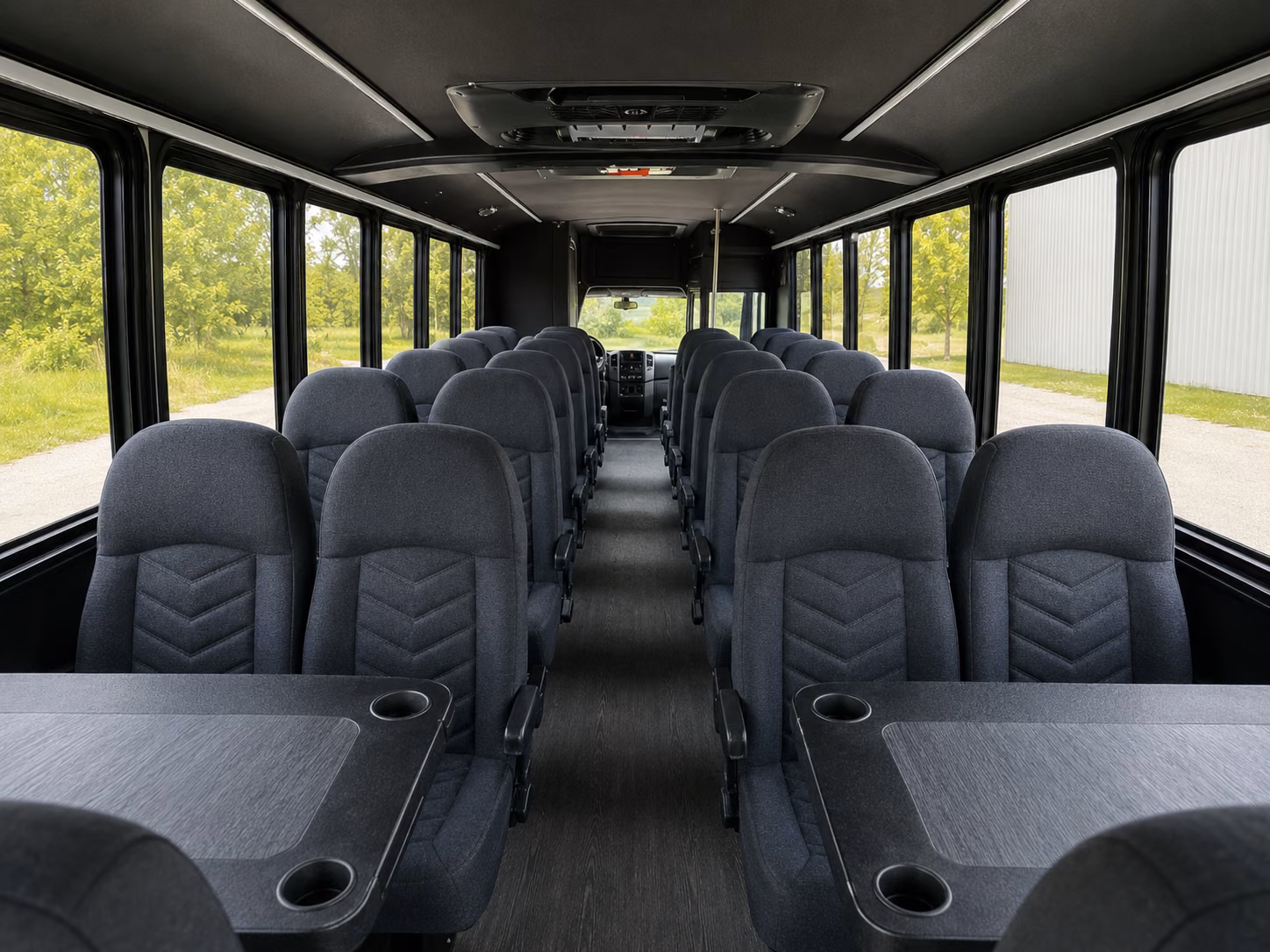gardena 15 passenger minibus interior