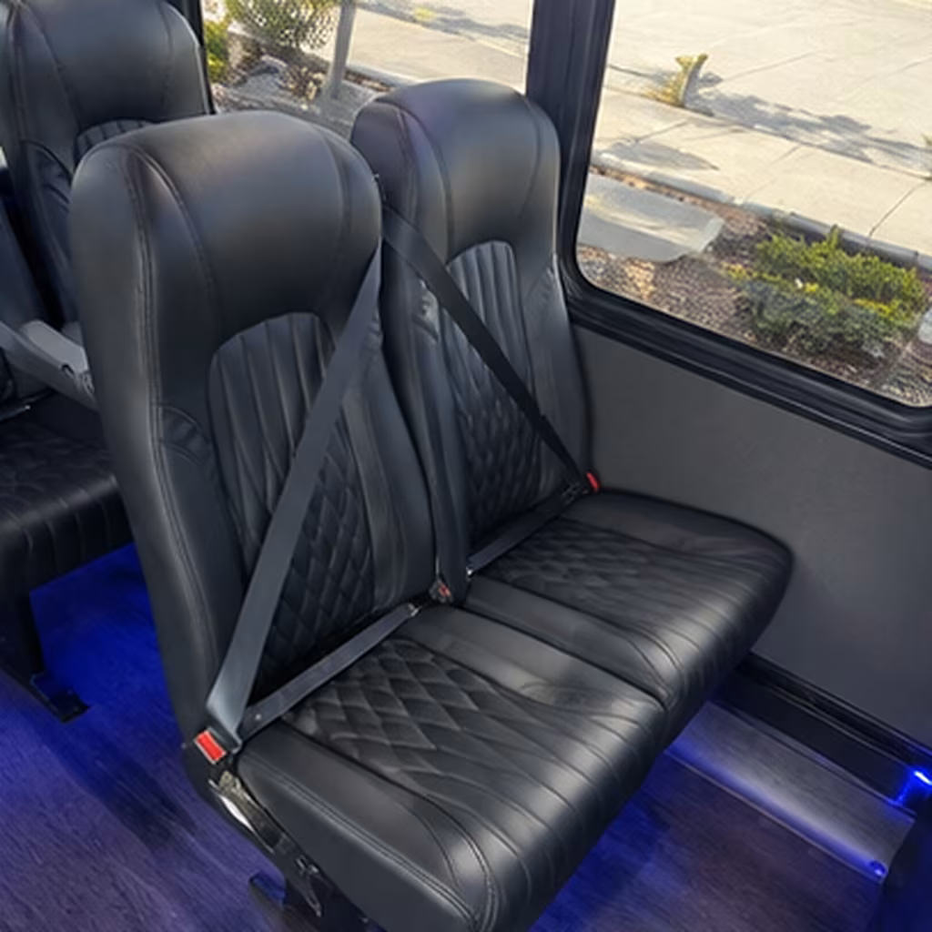 gardena 25 passenger minibus inside