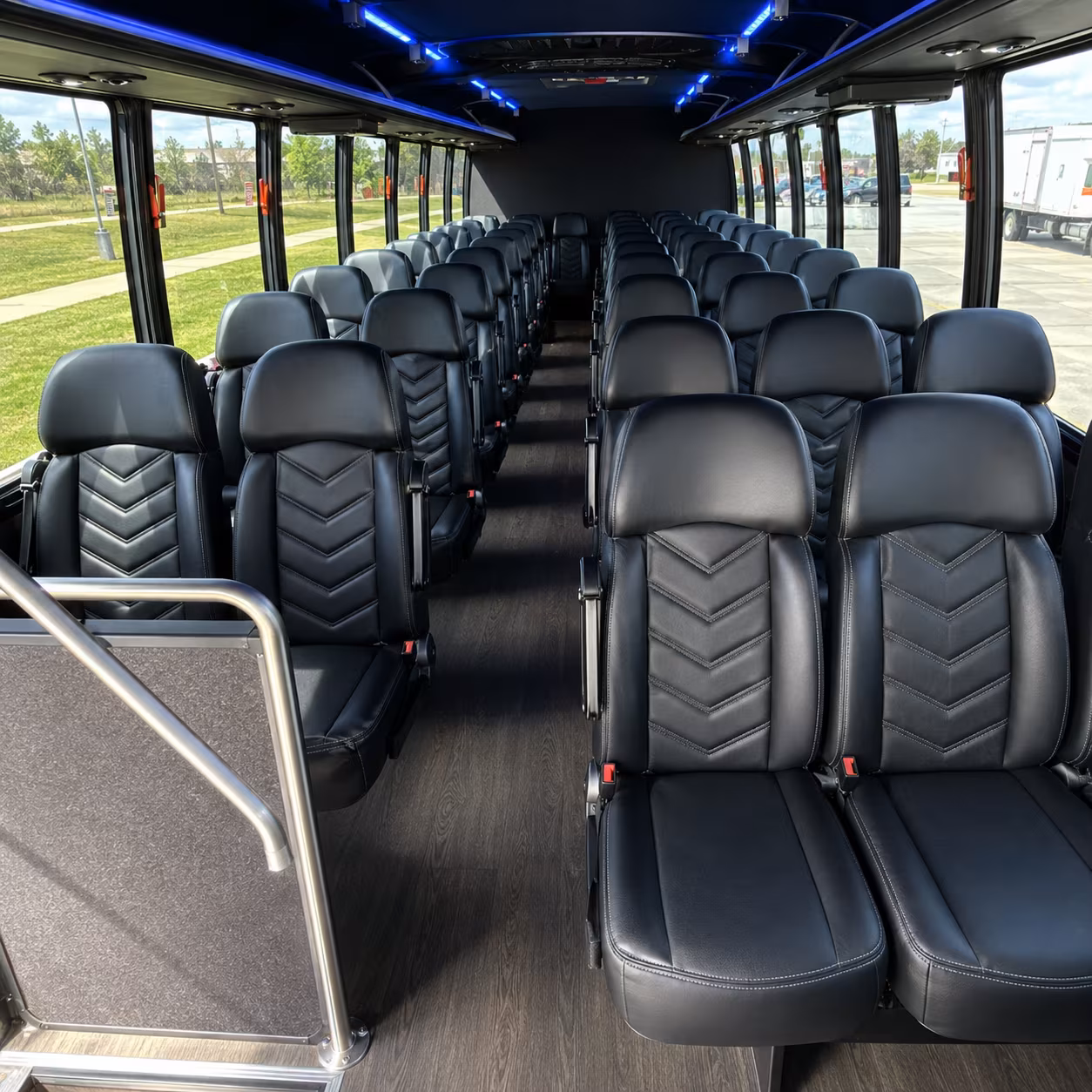 gardena 25 passenger minibus interior