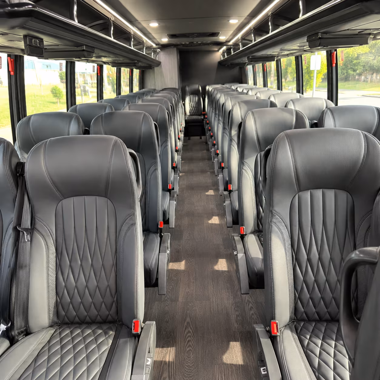 gardena 30 passenger minibus interior