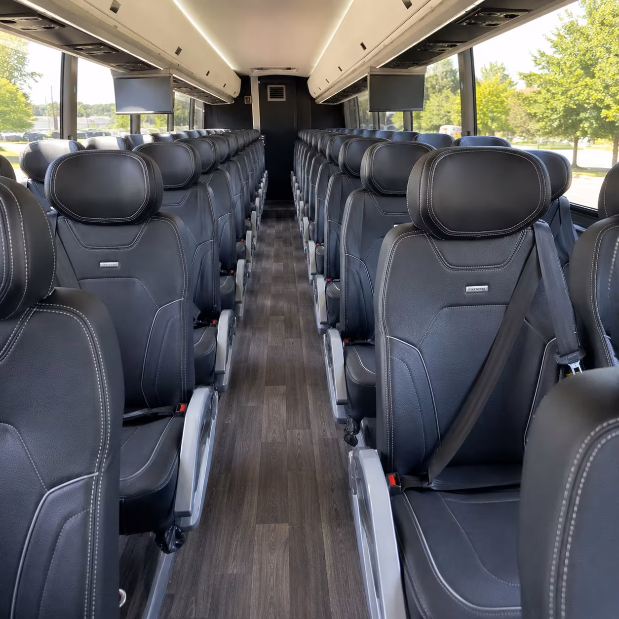 gardena 56 passenger charter bus interior