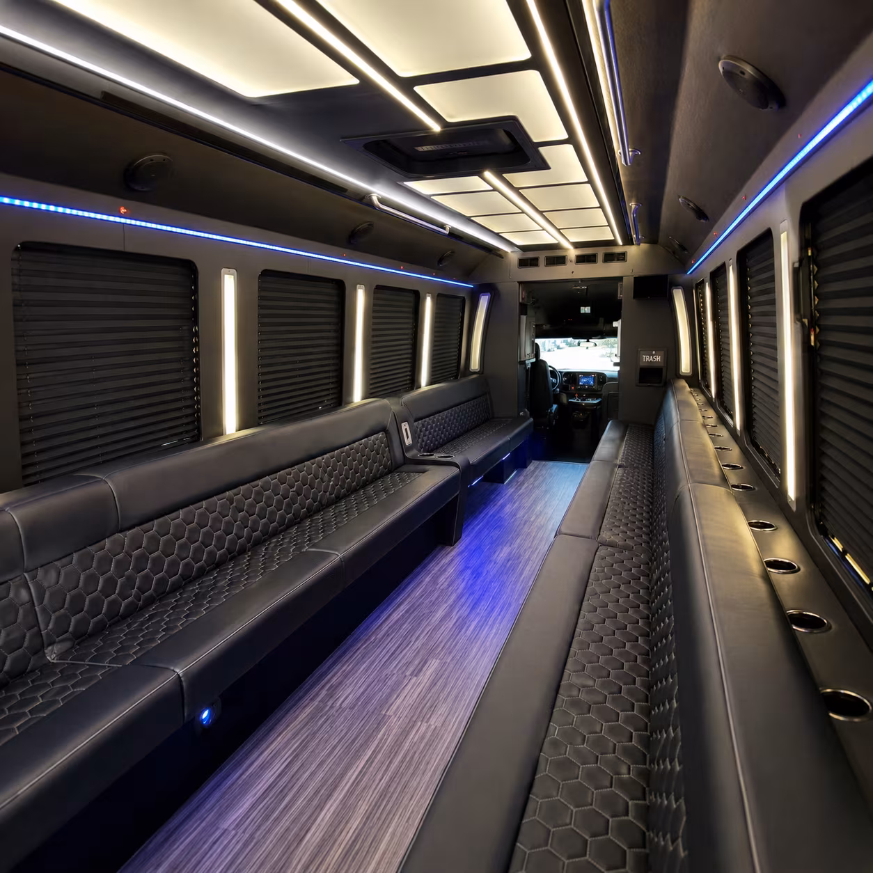 gardena party bus rental interior